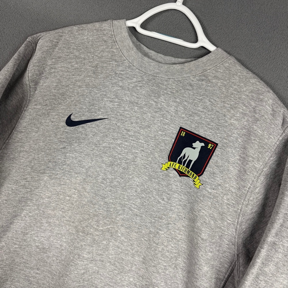 Nike Sweatshirt Mens Medium Gray Heathered Ted Lasso AFC Richmond Crewneck